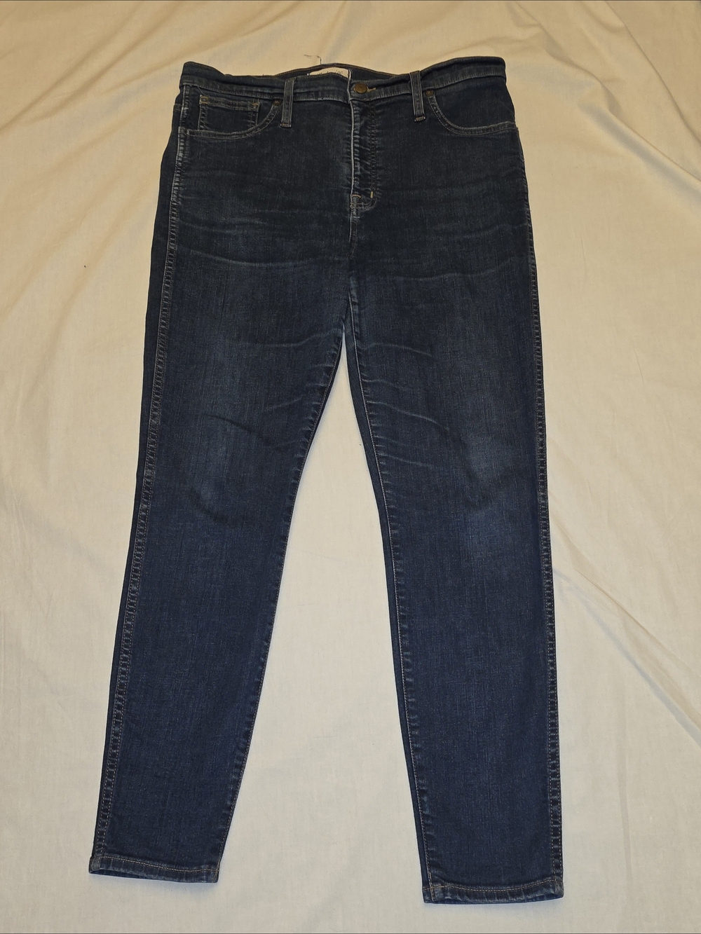 Madewell Dark Blue High Rise Skinny Jeans Sz  34x28